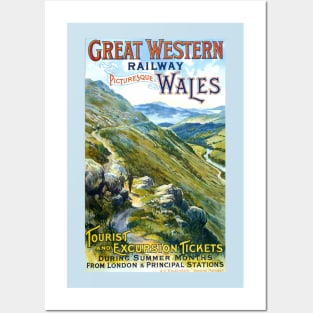 Vintage Travel Poster - Wales Posters and Art